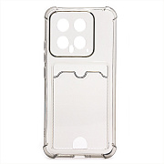 Чехол-накладка - SC336 с картхолдером для "Xiaomi 14" (black) (228215)