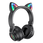 Bluetooth-наушники полноразмерные Borofone BO18 cat ear (black)