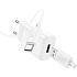 Адаптер Сетевой с кабелем Hoco C134A Solid USB 2,4A/12W (USB/Type-C) (white)