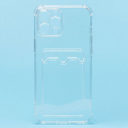 Чехол-накладка - SC278 с картхолдером для "Apple iPhone 12 Pro Max" (transparent) (205959)