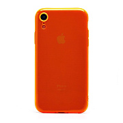 Чехол-накладка - SC344 для "Apple iPhone XR" (transparent/orange) (232067)