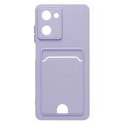 Чехол-накладка - SC315 с картхолдером для "OPPO realme 10 4G" (light violet)
