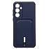 Чехол-накладка - SC304 с картхолдером для "Samsung Galaxy A35" (dark blue) (238134)