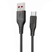 Кабель USB - Type-C SKYDOLPHIN S61T 12W 100см 2,4A  (black)