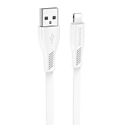 Кабель USB - Apple lightning Borofone BX85 12W 100см 2,4A  (white)