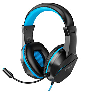 Проводные наушники с микрофоном полноразмерные Borofone BO104 Jack 3,5  (blue)