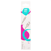 Кабель USB - Type-C Kurato RORI-T105 5W 100см 1A  (white)