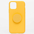 Чехол-накладка - SC161 с попсокетом для "Apple iPhone 11 Pro" (yellow) ..