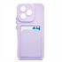 Чехол-накладка - SC337 с картхолдером для "Honor 400 Lite" (light violet) (239859)