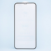 Защитное стекло Full Screen - 3D Flat для "Apple iPhone 12 Pro Max" (тех.уп.) (black)