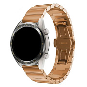 Ремешок - WB38 Металл блочный на застежке Универсальный 22мм (rose gold)