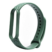 Ремешок - WB08 Xiaomi Mi Band 5/Mi Band 6 силикон на кнопке (регулируемый) (green)