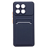 Чехол-накладка - SC337 с картхолдером для "Xiaomi Poco F6 Pro" (dark blue) (233661)