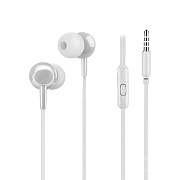 Проводные наушники с микрофоном внутриканальные Hoco M14 Natural sound universal Jack 3,5  (white)