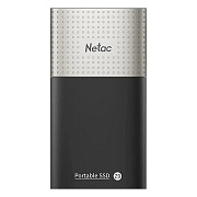 Внешний SSD накопитель Netac 500GB Z9 USB-C, USB 3.2 (black/silver)