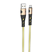 Кабель USB - micro USB Hoco U105 12W 120см 2,4A  (gold)