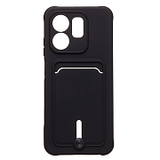 Чехол-накладка - SC304 с картхолдером для "Infinix Hot 50i" (black) (237616)