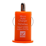 Адаптер Автомобильный - АЗУ-USB для Apple iPhone 4 1USB/5V/1A (orange) ..
