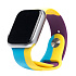 Ремешок - ApW Apple Watch 42/44/45/49 mm силикон (017) (multicolor)