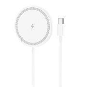 ЗУ Сетевое Беспроводное Borofone BQ27 Pole SafeMag (white)