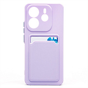 Чехол-накладка - SC337 с картхолдером для "Xiaomi Redmi Note 14 4G" (light violet) (239943)