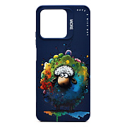 Чехол-накладка - SC335 для "Realme C53 Global"  (овечка) (dark blue) (232949)