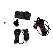 Автомобильный видеорегистратор - 3-х канальный (Full HD 1080)  (black)