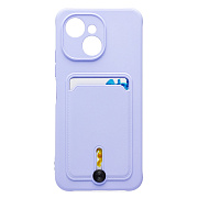 Чехол-накладка - SC304 с картхолдером для "Tecno Spark 40C" (light violet) (241446)
