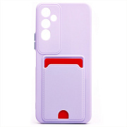 Чехол-накладка - SC315 с картхолдером для "Tecno Pova 4" (light violet)