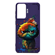 Чехол-накладка - SC335 для "Samsung Galaxy S21FE"  (кот) (violet) (227958)