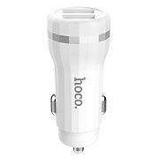 Адаптер Автомобильный Hoco Z27 2USB/5V/2.4A (white)