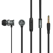 Проводные наушники с микрофоном внутриканальные Celebrat D7 Jack 3,5  (black)