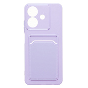Чехол-накладка - SC337 с картхолдером для "Realme Note 60 4G/Note 60x" (light violet)