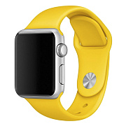 Ремешок - ApW Sport Band Apple Watch 38/40/41 mm силикон на кнопке (L) (yellow)