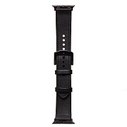 Ремешок - ApW39 Skin Apple Watch 42/44/45/49 mm экокожа (black)