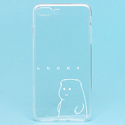 Чехол-накладка - SC196 для "Apple iPhone 7 Plus/iPhone 8 Plus" (004) (прозрачный)