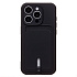 Чехол-накладка - SC304 с картхолдером для "Apple iPhone 15 Pro" (black) (228129)