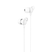 Проводные наушники с микрофоном вкладыши Hoco M89 Sleep Jack 3,5  (white)