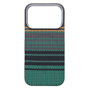 Чехол-накладка - MosBros (PC) для "Apple iPhone 17 Pro" (LF115) (тех. уп.) (black/green)