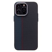 Чехол-накладка Luxo Creative PC для "Apple iPhone 14 Pro Max" (120) (тех. уп.) (black/blue)