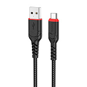 Кабель USB - micro USB Hoco X59 Victory PD 12W 100см 2,4A  (black)