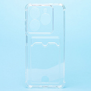 Чехол-накладка - SC278 с картхолдером для "TECNO Spark 20/Spark 20C" (transparent)