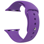 Ремешок - ApW Sport Band Apple Watch 38/40/41 mm силикон на кнопке (S) (purple)