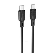Кабель Type-C - Type-C Borofone BX113 Lenny PD 60W 100см 3A  (black)