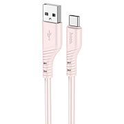 Кабель USB - Type-C Hoco X97 Crystal  100см 3A  (light pink)