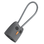 Кабель USB - Type-C Hoco KX2  24см 2,1A  (gray)