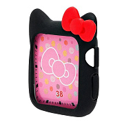 Чехол для часов - TPU Case для "Apple Watch 38 mm" (003) (black/red)
