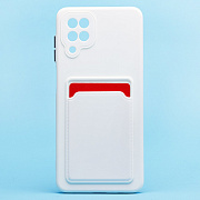 Чехол-накладка - SC315 с картхолдером для "Samsung SM-A125 Galaxy A12" (white)