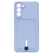 Чехол-накладка - SC304 с картхолдером для "Samsung SM-G990 Galaxy S21FE" (light violet) (208751)