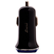 Адаптер Автомобильный Brera CAU2-3A 2USB/5V/3A (black/blue)